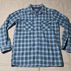 PENDLETON WOOL THE ORIGINAL BOARD SHIRT LOOP COLLAR Medium TALL